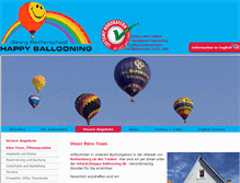 Tablet Screenshot of happy-ballooning.de